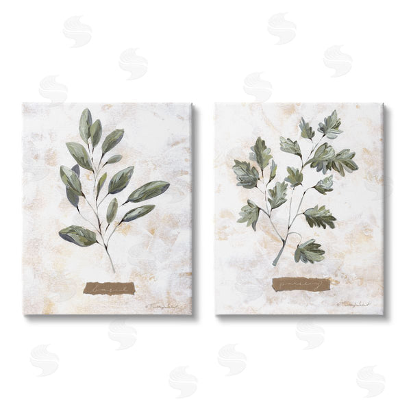 stupell industries Kelley Talent | Country Herbs Basil Parsley Sprigs Wall Art