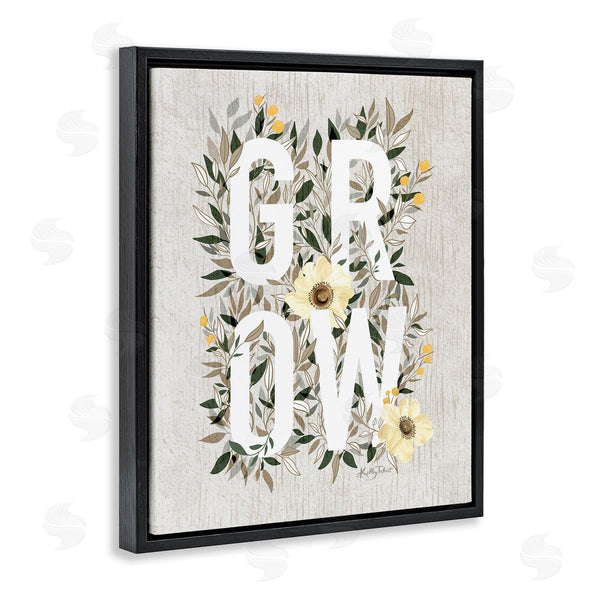 Stupell Industries Kelley Talent | Grow With Cottage Blooms Wall Art
