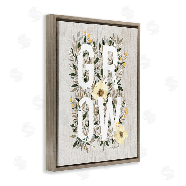 Stupell Industries Kelley Talent | Grow With Cottage Blooms Wall Art