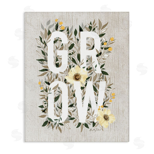 stupell industries Kelley Talent | Grow with Cottage Blooms Wall Art
