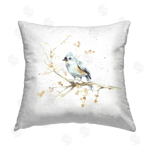 Stupell Industries Kelley Talent | Jay Bird On Tree Branch Printed Throw Pillow