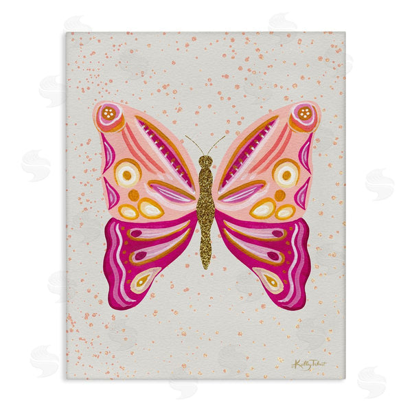 stupell industries Kelley Talent | Modern Glam Pink Butterfly Wall Art