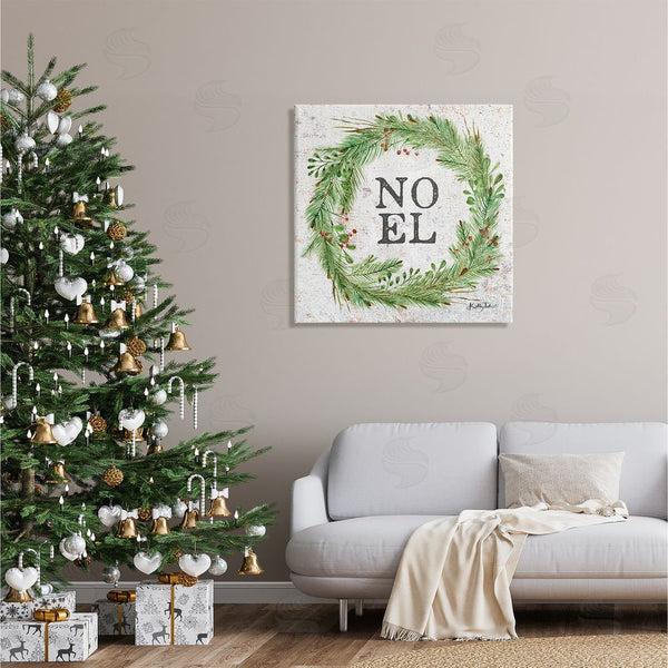 Stupell Industries Kelley Talent | Noel Seasonal Wreath Wall Art
