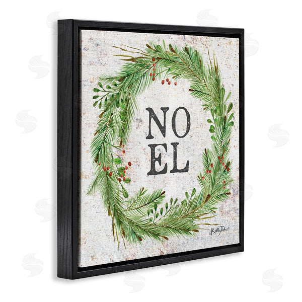 Stupell Industries Kelley Talent | Noel Seasonal Wreath Wall Art