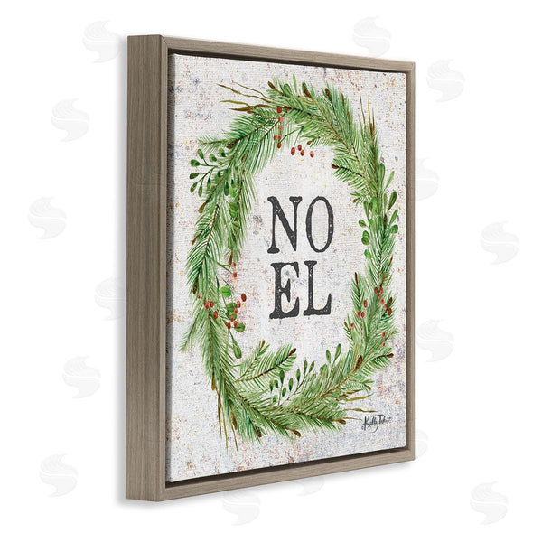 Stupell Industries Kelley Talent | Noel Seasonal Wreath Wall Art
