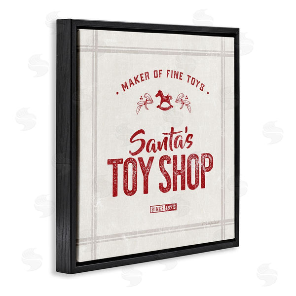 Stupell Industries Kelley Talent | Santa's Toy Shop Vintage Sign Wall Art