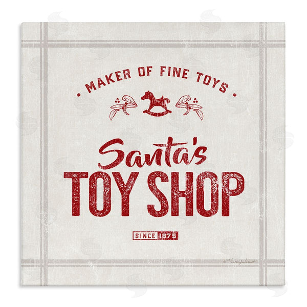 stupell industries Kelley Talent | Santa's Toy Shop Vintage Sign Wall Art