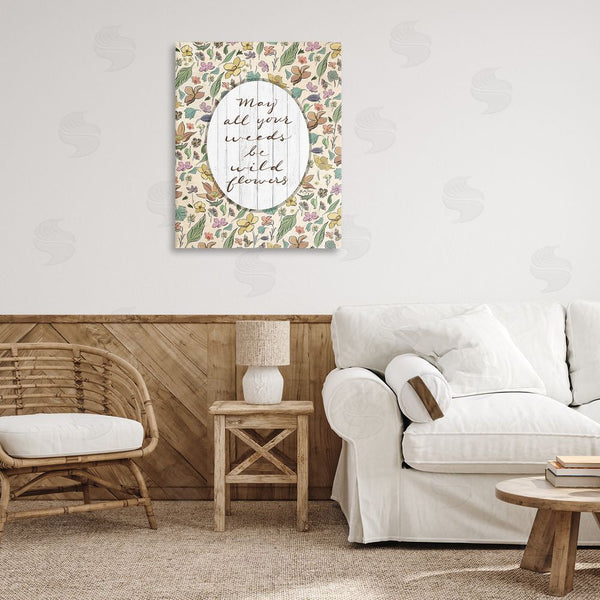 Stupell Industries Kelley Talent | Sentimental Wildflowers Phrase Wall Art