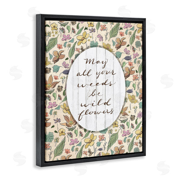 Stupell Industries Kelley Talent | Sentimental Wildflowers Phrase Wall Art