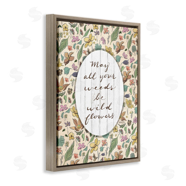 Stupell Industries Kelley Talent | Sentimental Wildflowers Phrase Wall Art