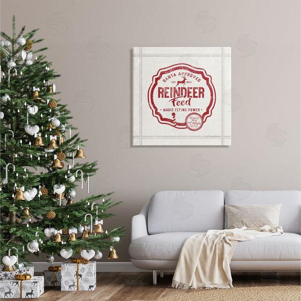 Stupell Industries Kelley Talent | Vintage Christmas Reindeer Feed Wall Art