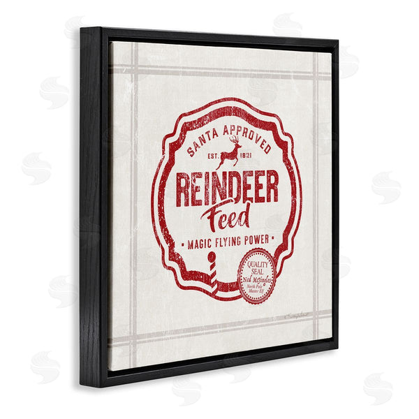 Stupell Industries Kelley Talent | Vintage Christmas Reindeer Feed Wall Art