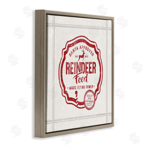 Stupell Industries Kelley Talent | Vintage Christmas Reindeer Feed Wall Art