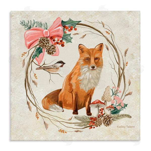 stupell industries Kelley Talent | Woodland Fox Rustic Wreath