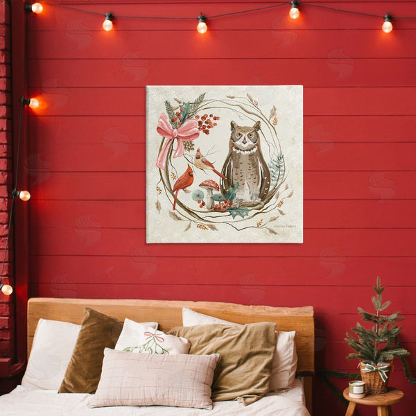 Stupell Industries Kelley Talent | Woodland Owl Rustic Wreath