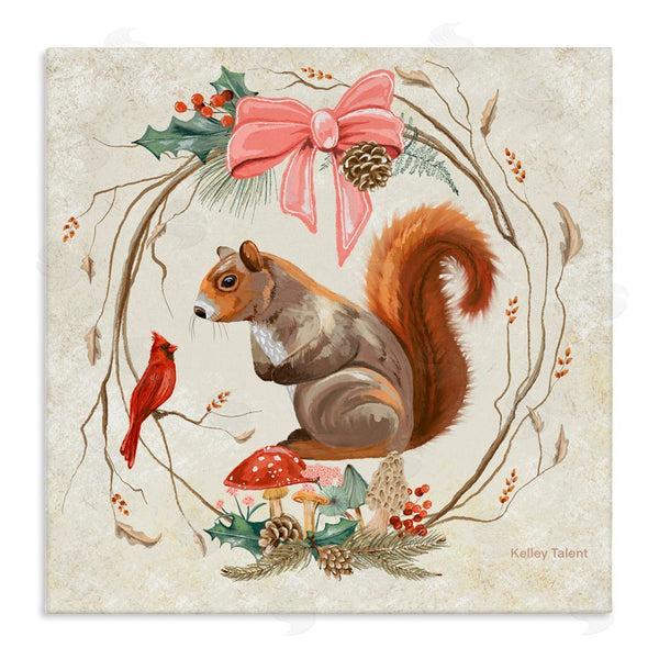stupell industries Kelley Talent | Woodland Squirrel Rustic Wreath