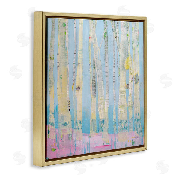 Stupell Industries Kellie Day | Abstract Soft Birch Tree Painting