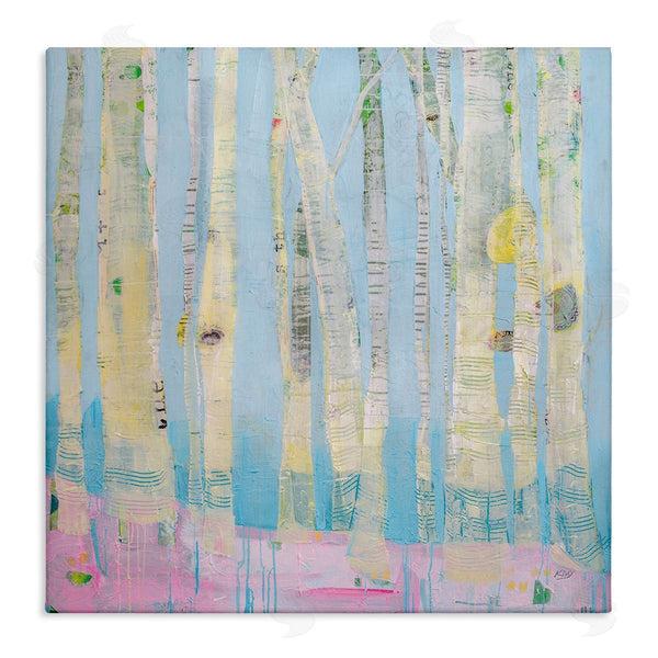 stupell industries Kellie Day | Abstract Soft Birch Tree Painting
