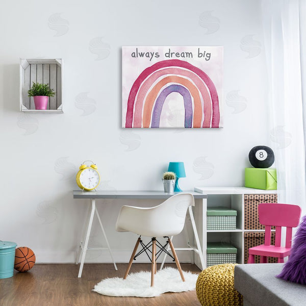 Stupell Industries Kelly Donovan | Always Dream Big Rainbow Wall Art