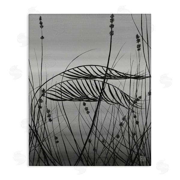 stupell industries Kelsey Hochstatter | Tall Grass and Wildflowers Cloudy Storm Sky Photography Wall Art