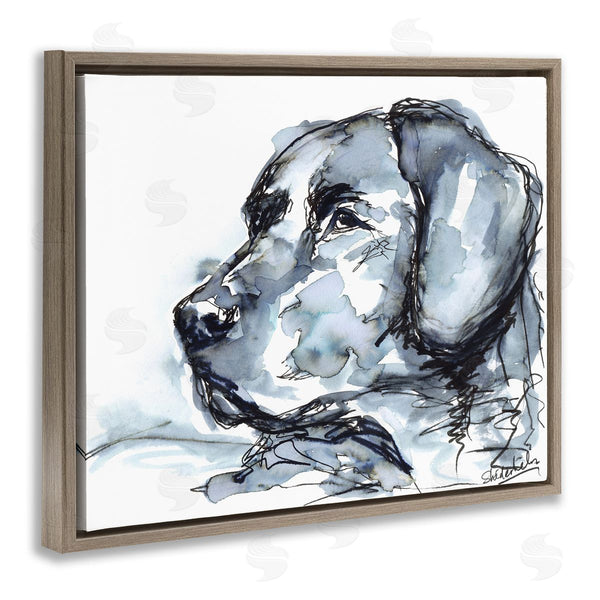 Stupell Industries Kendra Shedenhelm | Dog Watercolor Portrait Wall Art