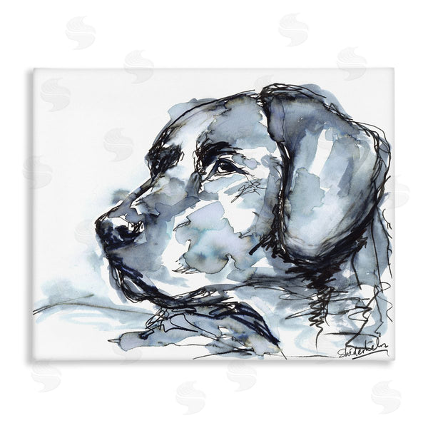 stupell industries Kendra Shedenhelm | Dog Watercolor Portrait Wall Art