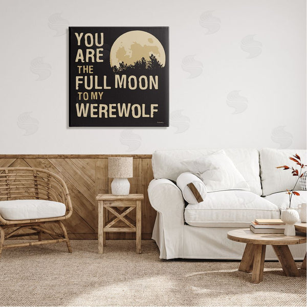 Stupell Industries Kendra Shedenhelm | Full Moon Werewolf Phrase Wall Art