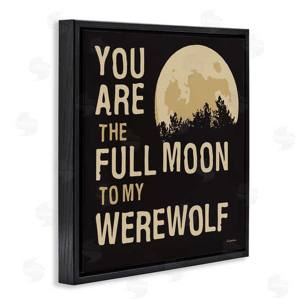 Stupell Industries Kendra Shedenhelm | Full Moon Werewolf Phrase Wall Art