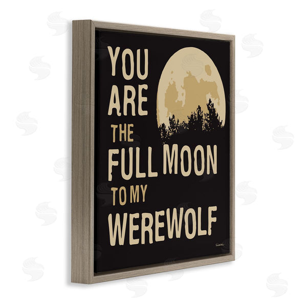 Stupell Industries Kendra Shedenhelm | Full Moon Werewolf Phrase Wall Art