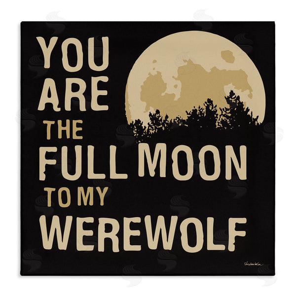 stupell industries Kendra Shedenhelm | Full Moon Werewolf Phrase Wall Art