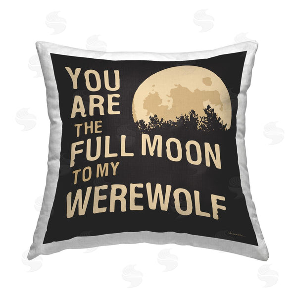 stupell industries Kendra Shedenhelm | Halloween Romance Phrase Printed Throw Pillow