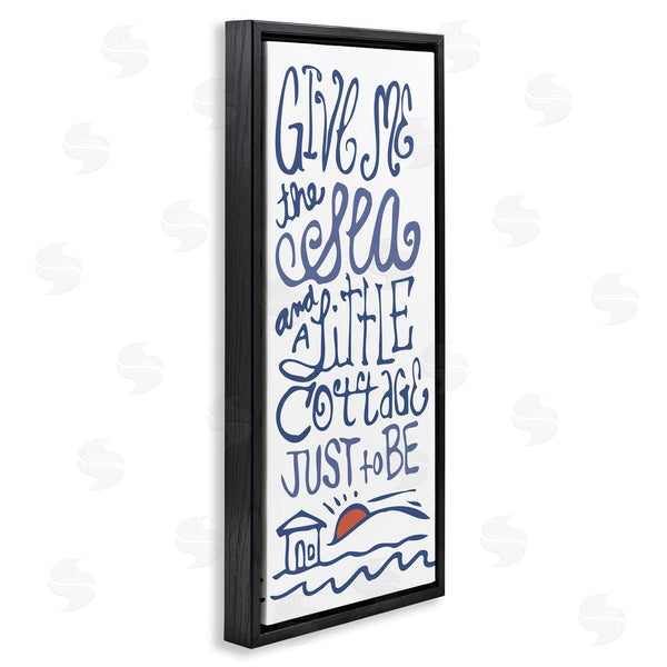 Stupell Industries Kendra Shedenhelm | Sea & Cottage Beach Life Calligraphy Wall Art