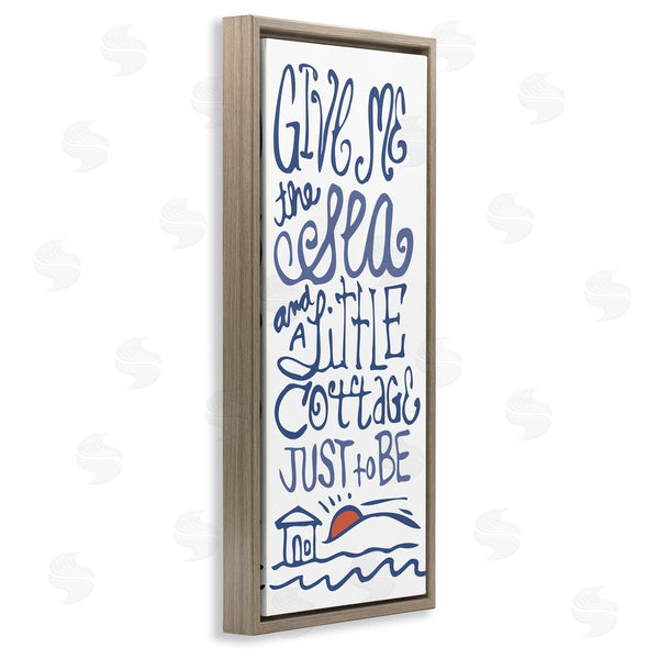 Stupell Industries Kendra Shedenhelm | Sea & Cottage Beach Life Calligraphy Wall Art