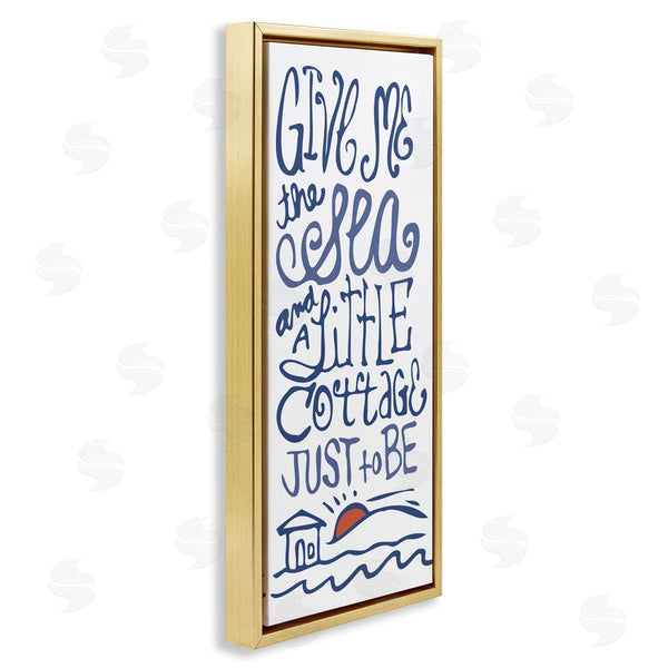 Stupell Industries Kendra Shedenhelm | Sea & Cottage Beach Life Calligraphy Wall Art