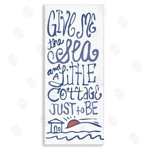 stupell industries Kendra Shedenhelm | Sea & Cottage Beach Life Calligraphy Wall Art