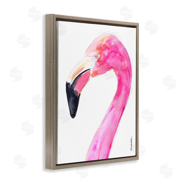 Stupell Industries Kendra Shedenhelm | Simple Flamingo Bird Wall Art