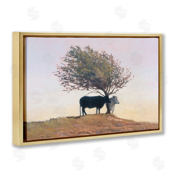 Stupell Industries Kent Lovelace | Black And White Cattle Wall Art