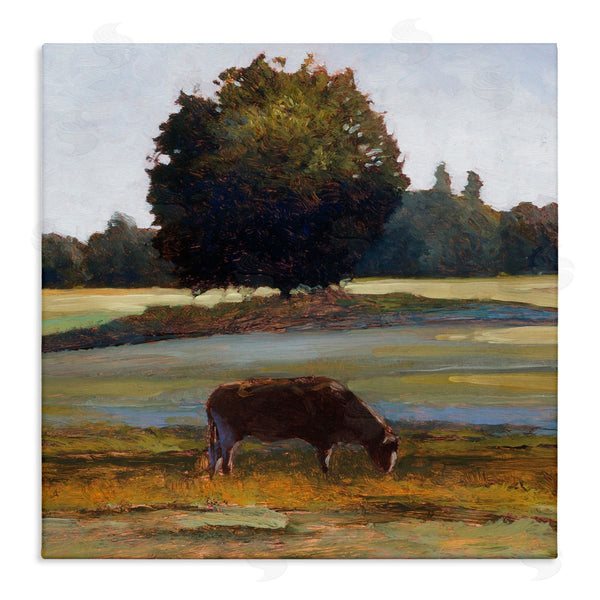 stupell industries Kent Lovelace | Grazing Cattle Pasture with Tree