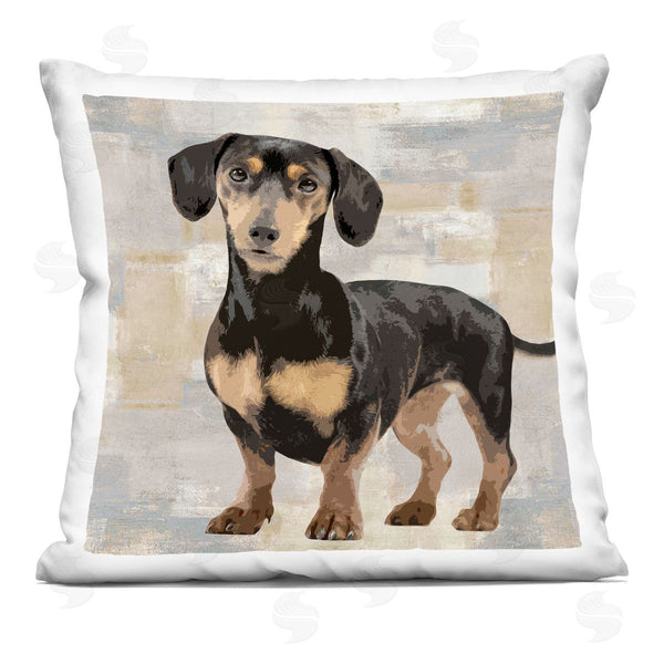 stupell industries Keri Rodgers | Dachshund Dog Portrait Printed Throw Pillow