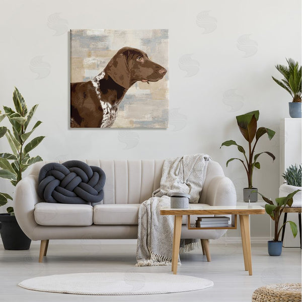 Stupell Industries Keri Rodgers | Gazing Pointer Dog Vintage Dog Portrait Wall Art