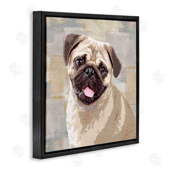 Stupell Industries Keri Rodgers | Happy Pug Dog Patchwork Pattern