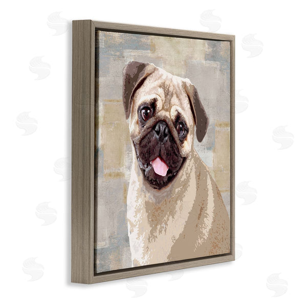 Stupell Industries Keri Rodgers | Happy Pug Dog Patchwork Pattern
