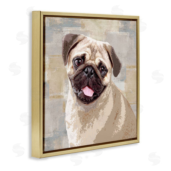 Stupell Industries Keri Rodgers | Happy Pug Dog Patchwork Pattern
