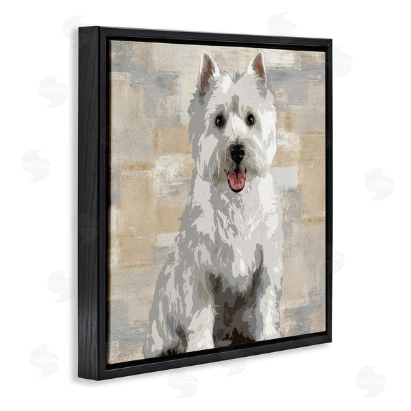 Stupell Industries Keri Rodgers | Highland Terrier Dog Patchwork Pattern