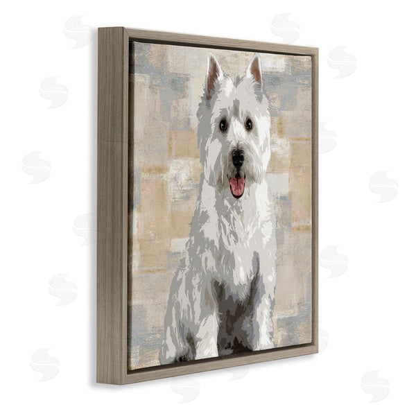 Stupell Industries Keri Rodgers | Highland Terrier Dog Patchwork Pattern