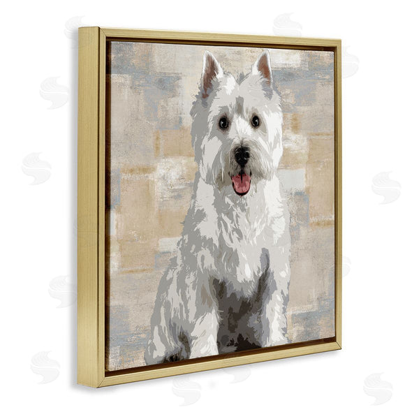 Stupell Industries Keri Rodgers | Highland Terrier Dog Patchwork Pattern