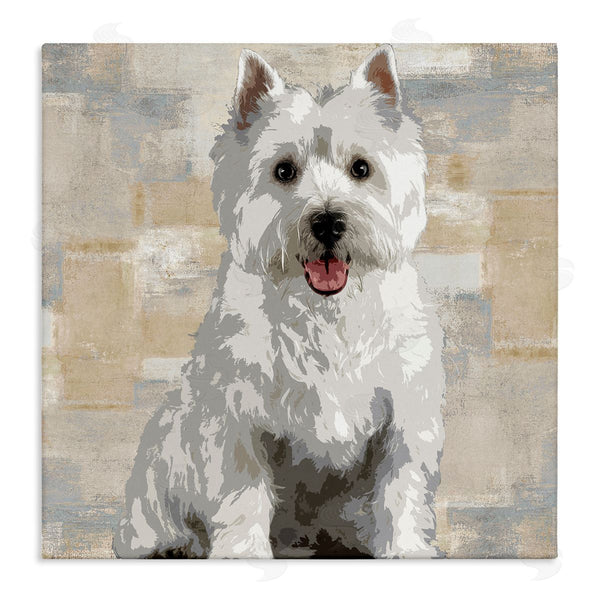 stupell industries Keri Rodgers | Highland Terrier Dog Patchwork Pattern