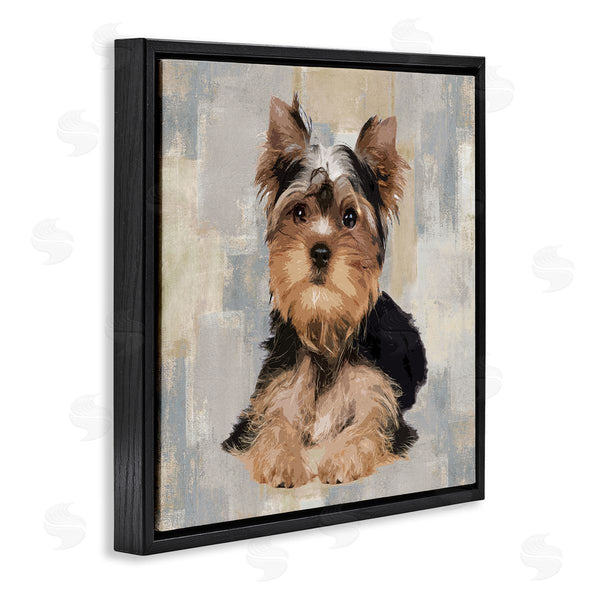 Stupell Industries Keri Rodgers | Yorkshire Terrier Dog Neutral Patchwork