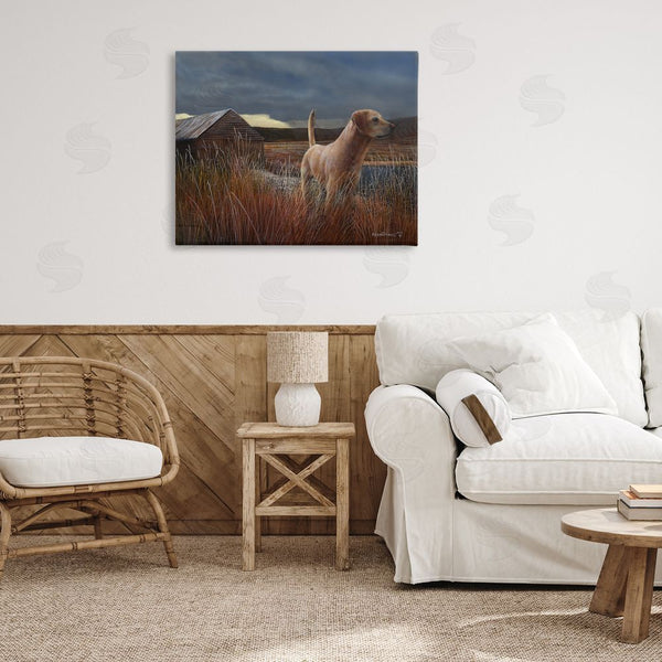Stupell Industries Kevin Daniel | Alert Dog By Cabin Wall Art