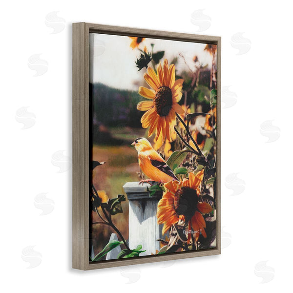Stupell Industries Kevin Daniel | Canary Bird & Sunflowers